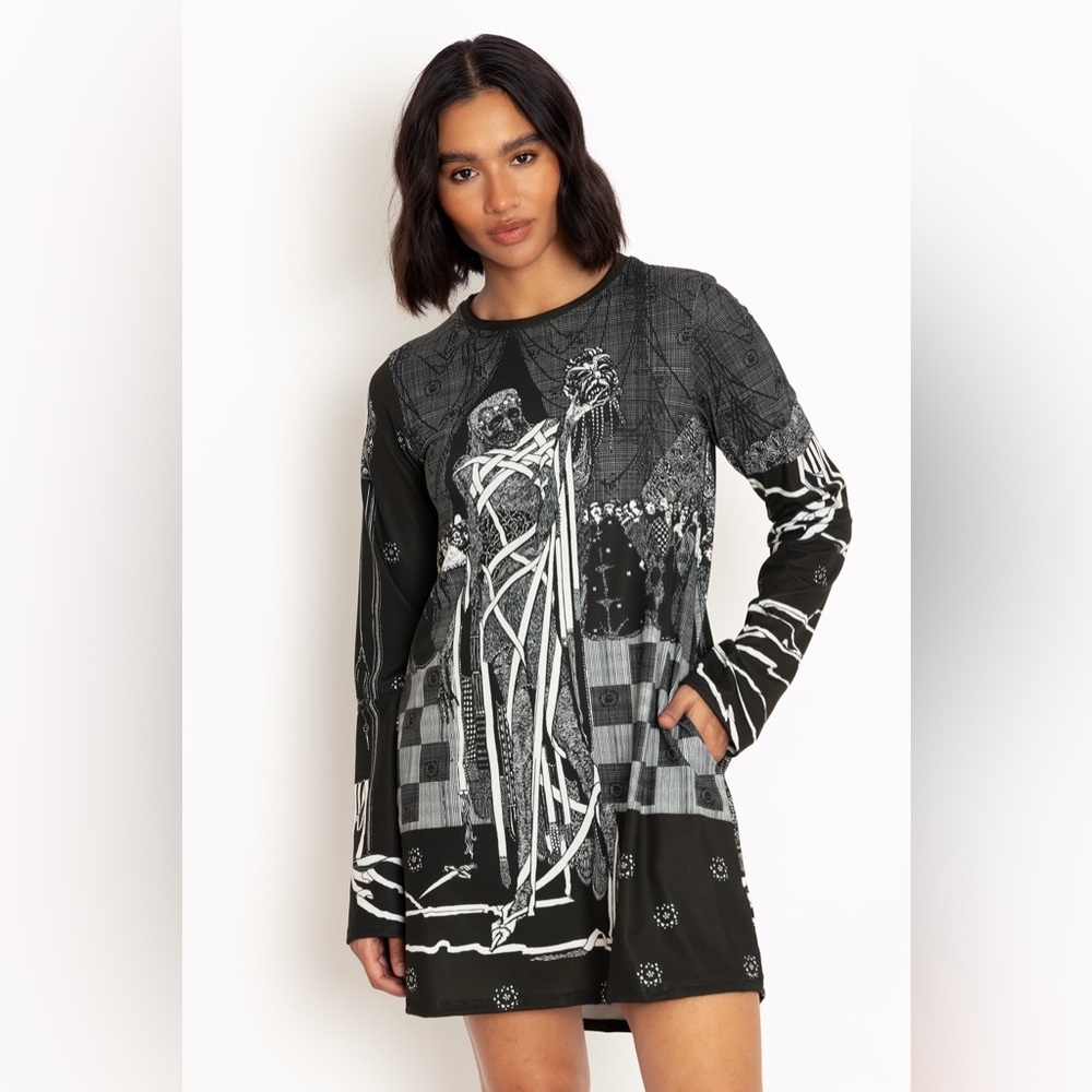 The Masque Of The Red Death Lone Sleeve Tee Dress